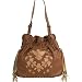 Cinched Shoulder Bag by Lou-ella, Big Sky Collection in Toffee