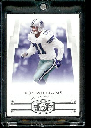 2007 Donruss Threads Football Cards # 128 Roy Williams - Dallas Cowboys