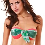 Leafs Red Bandeau Top (MEDIUM)