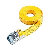 25mm幅カムバックルベルト　エンドレスタイプ　4.0M　黄