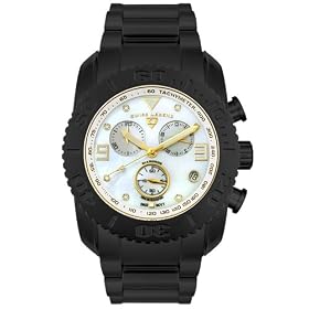 Swiss Legend Men's Commander Diamonds Negroid Ion-Plated Chronograph Watch #20127-BB-22-YN