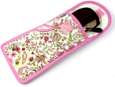 Soft Eyeglass Case (Pouch), Velcro Flap Closure, Cotton or Canvas Fabric