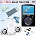 SanDisk Sansa Fuze 8 GB MP3 Player (Black) + Accessory Kit