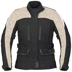 Alpinestars Stella Scout Touring Drystar Women's Waterproof Road Race Motorcycle Jacket - Black/Creme