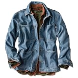 Washed-denim Chore Coat
