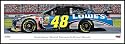 NASCAR Drivers - Jimmie Johnson 48 Lowes Chevrolet - Plaque Mounted & Laminated Print