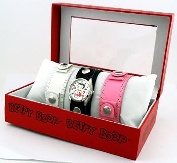 Betty Boop #BB-W377AS Multi Changeable Strap Set Watch