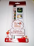 The Elf On The Shelf Stationery Set Pencils and Erasers Varied Colors