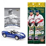 Brooklyn Dodgers 2008 MLB Chevrolet Corvette with Pee Wee Reese HOF Card & Two Packs of 2008 Upper Deck Series 2 Fat Packs