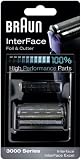 Braun 3600FC Shaver/Razor Foil and Cutter Combo Pack (3000 Series, InterFace, InterFace Excel)