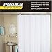 Eforcurtain Extra Long 72 by 78-inch Shower Curtain Liner with 3 Magnets Cobblestone EVA Semi-Transparent Bath Curtain Waterproof Shower Curtain Use as Stand Alone or Liner