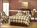 Donna Sharp Brown Wedding Ring King Quilt (110x101)
