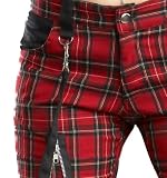 Mercy Red Tartan Punk Trousers