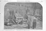 The Italian Boulevards Paris Antique Print 1853