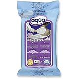 No Rinse Aqua Wash Gloves, Sensitive (Pouch of 12 Gloves)