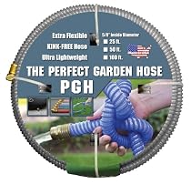 Big Sale Tuff-Guard The Perfect Garden Hose, Kink Proof Garden Hose Assembly, Grey, 5/8" Male x Female GHT Connection, 5/8" ID, 50 Foot Length
