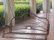SUN RAY IRON PATIO or PORCH SWING in BRONZE - PATIO FURNITURE