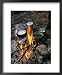 Cooking over a Campfire on the Middle Fork of the Feather River Framed Art Poster Pri...