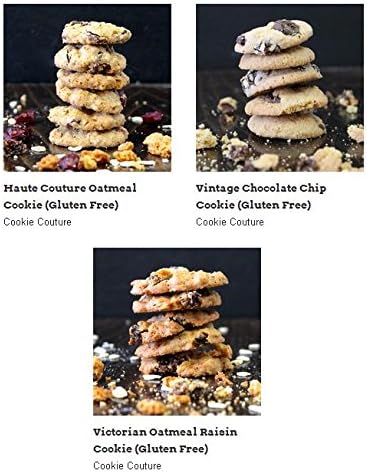 Cookie Bundle - 6 Items: 2 Haute Couture Oatmeal, 2 Vintage Chocolate Chip, 2 Victorian Oatmeal Raisin (4.9oz each)
