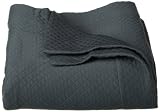 Pinzon Diamond Matelasse King Coverlet, Slate