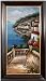 Artmasters Collection RM89920-69584G Mediterranean View Panel II Framed Oil Painting