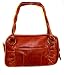 Donna Dixon Nicole E-W Leather Satchel Lamb Bag Handbag Purse