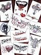 Vampire Tattoos - Set of 10