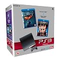 Sony PlayStation 3 Slim Console (250GB Model) with Blu-ray Movie Bundle
