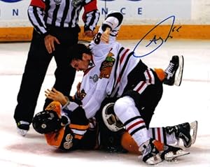 Andrew Shaw Autographed Signed Chicago Blackhawks Stanley Cup Fight 8x10 Photo
