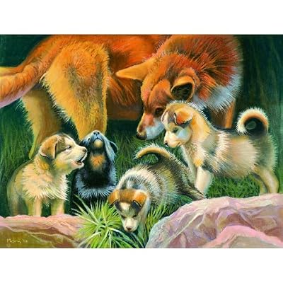 Prancing with Wolves 500pc Jigsaw Puzzle by Bryan Moon