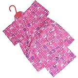 【着物問屋】 子供甚平 No.87～89 【格子・うさぎ】　赤/ピンク/黄　90/100/120