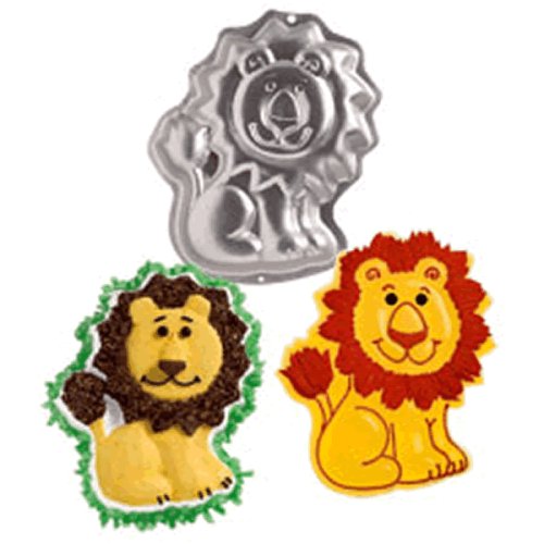 Lion Cakes - 1 Re-Usable Jungle Pals Pan for bread, Jell-o, Krispies Treats- Great for... by Wilton