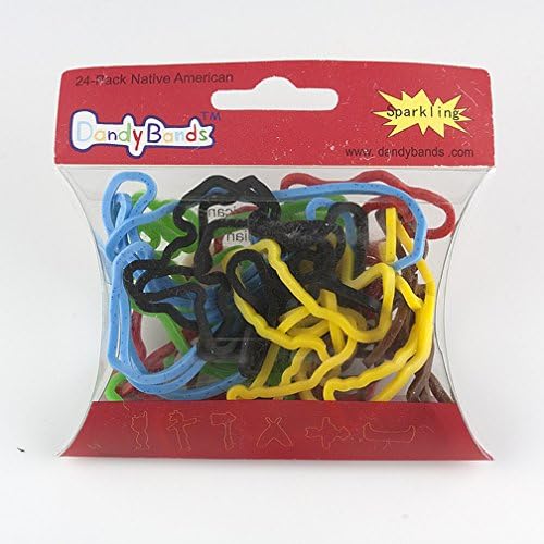 Dandy Bandz Silicone Silly Shape Bracelets - Lot of 24 Packs of 24 Pieces.