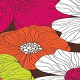 Brown Flowers Design Protective Skin Decal Sticker for Nokia C6-01 Cell Pho ....