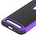 ZenFone 2E Case, LK [Drop Protection] [Shock-Absorption] Hybrid Dual Layer Armor Defender Protective Case Cover for ASUS ZenFone 2E (Purple)