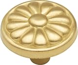 1 1/4 Dia Satin Brass Knob