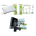 Nintendo Wii Console - Black - and Wii Fit Plus with Balance Board Bundle