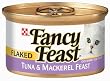 Fancy Feast Gourmet Cat Food, Flaked Tuna & Mackerel Feast, 3-Ounce Cans (Pack of 24)