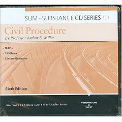 Sum & Substance Audio on Civil Procedure, 6th (CD) (Sum & Substance-Audio Tape Series) by Arthur R. Miller