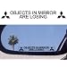 (2) Mirror Decals for MITSUBISHI EVOLUTION X EVO ECLIPSE 3000GT GSR MR LANCER DIAMANTE MIRAGE GALANT LS XLS OUTLANDER ENDEAVOR MONTERO GTS ES GS SPORT GT SPYDER