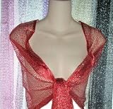 Apparel : Sheer Mesh Net Evening Wrap Scarf Shawl for Prom Wedding Bride Choose from Black, Pink, Lavender, Ivory, Red