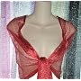 Sheer Mesh Net Evening Wrap Scarf Shawl for Prom Wedding Bride Choose from Pink, Lavender, Ivory, or Red