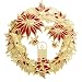 Baldwin Poinsettia Wreath 4-inch Ornament