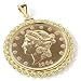 Jewelry : 14K Gold $20 .900 Fine Gold Liberty Coin Rope Pendant
