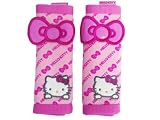 A Set of 2 Hello Kitty Pink Mesh Seat Belt Pads