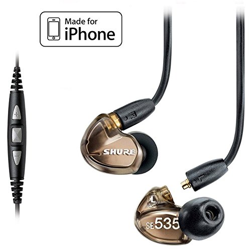 Shure se535-v earphones and music phone cable with remo…