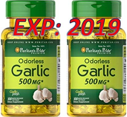 Odorless Garlic 500mg Cholesterol Health 200 Softgel Pill Antioxidant Fresh 2019