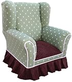Angel Song Lotsa Dots Grass Wingback Boy's Chair