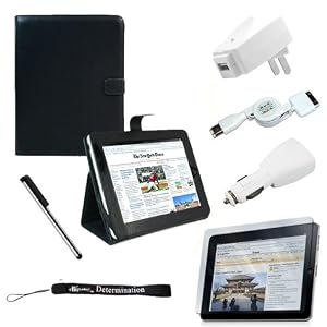 Proffesional Office Portfolio with Horizontal stand, Melrose Leather Horizontal Flip iPad... by 