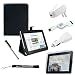 Proffesional Office Portfolio with Horizontal stand, Melrose Leather Horizontal Flip iPad Case for the Apple iPad Wifi / 3G Model 16GB, 32GB, 64GB with Extra Pocket for Miscellaneous Accessories + Includes a eBigValue (TM) Determination Hand Strap Key Chain + Includes a Full Durable iPad Anti-Glare Screen Protector + Includes a 3 in 1 Travel Charge Kit, Home Wall USB Charger, Car USB Charger, 2 in 1 USB retractable Sync and Charge Cable + Includes a Silver Graphic Designer Stylus Pen